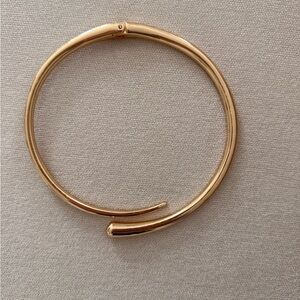 Minimalist Gold Spiral Cuff Necklace for Women